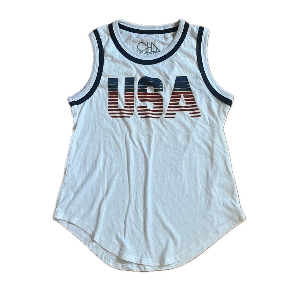 Chaser USA Tank Top White Size XS